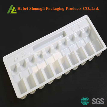 Disposable plastic ampoule container